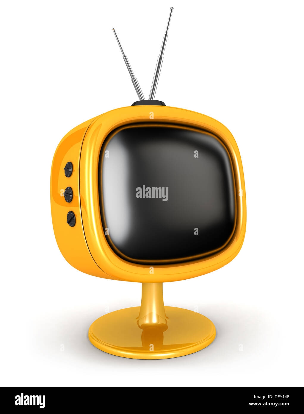 Old Vintage Box Television Free Electronic TV 3D Model - - 3D