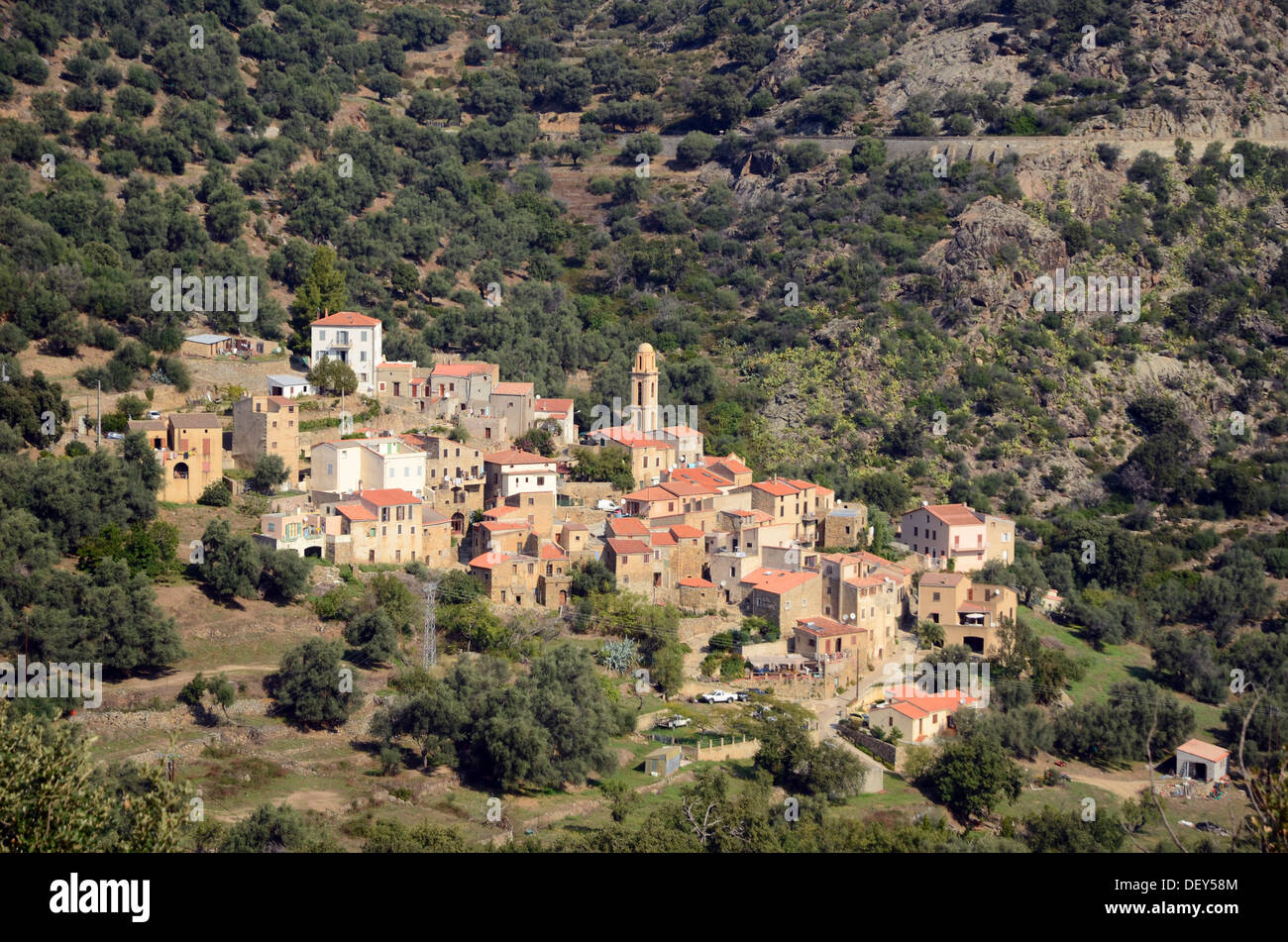 Mountain village of Avapessa, Avapessa, Corsica, France Stock Photo Alamy