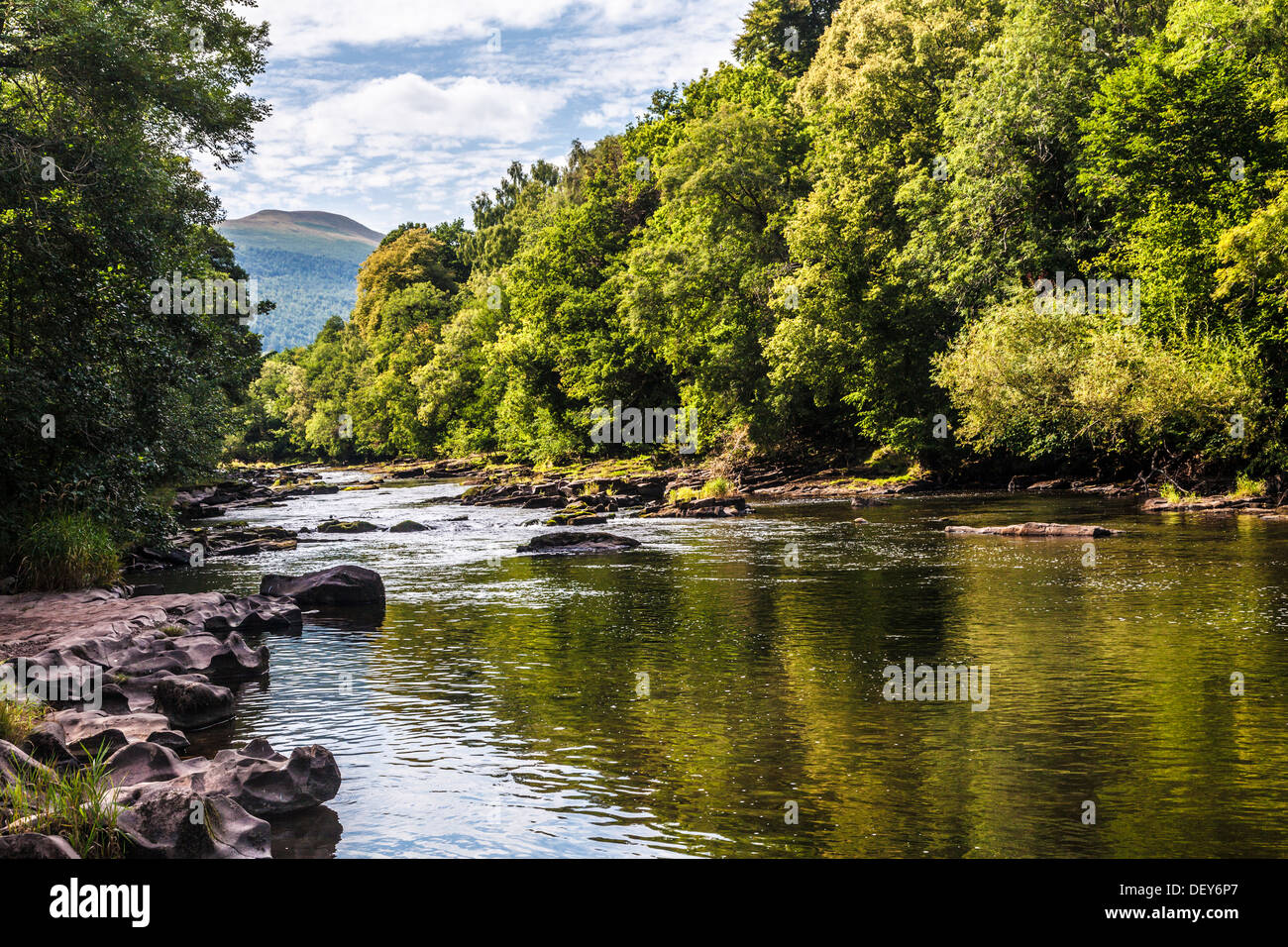 The River Usk near Llangynidr in the Brecon Beacons National Park