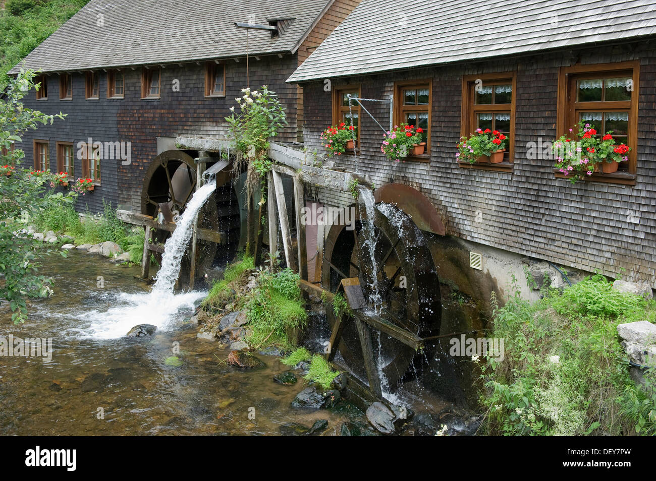 Hexenlochmuehle mill at Furtwangen, Black Forest, Baden-Wuerttemberg ...