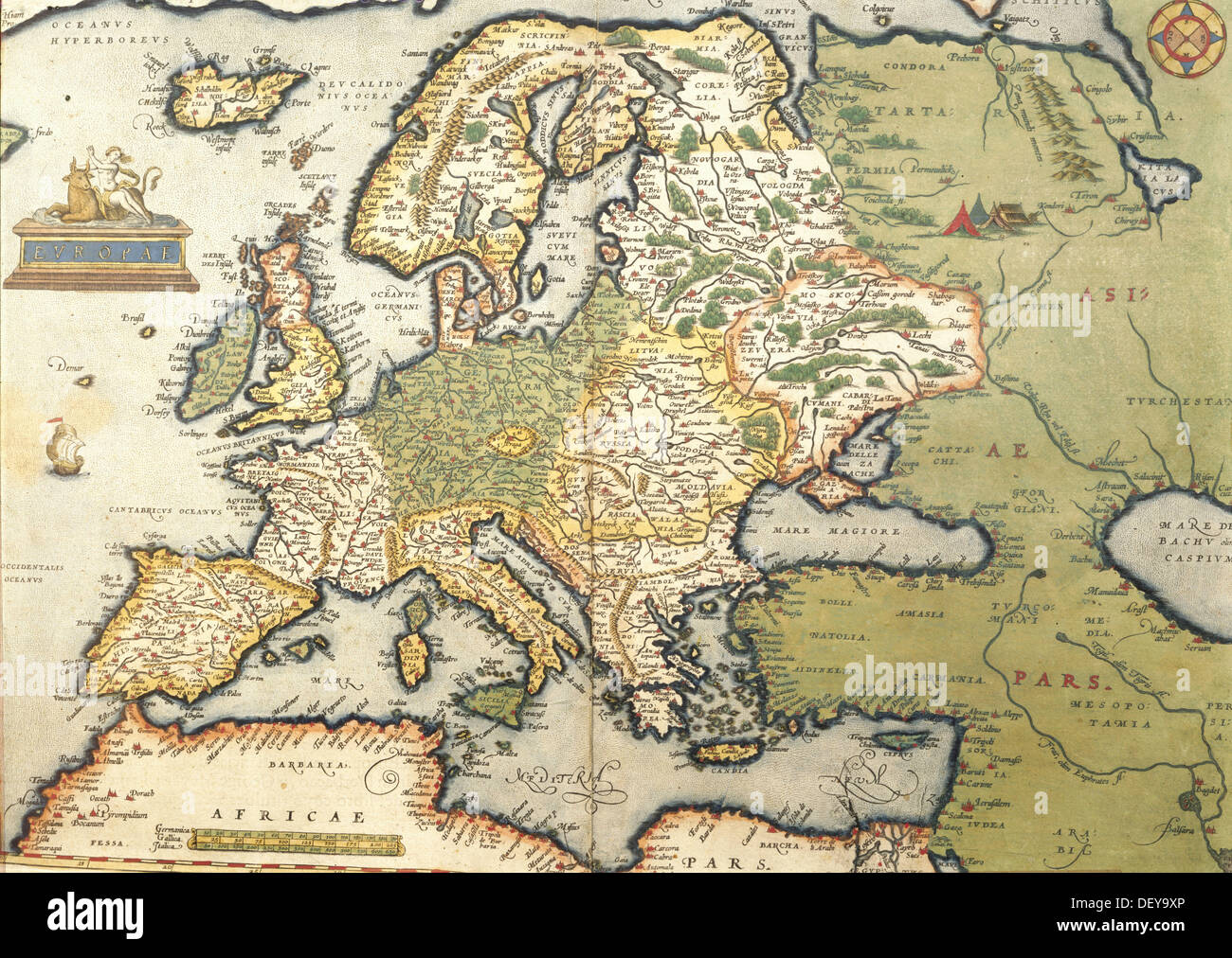 Europe map. Stock Photo