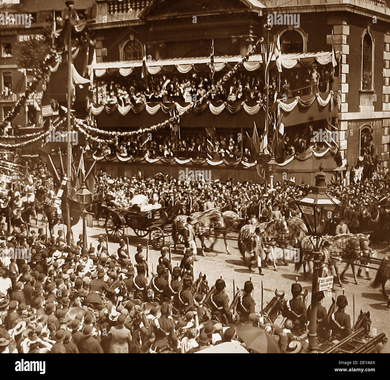 London Queen Victoria's Diamond Jubilee in 1897 Stock Photo 60837026