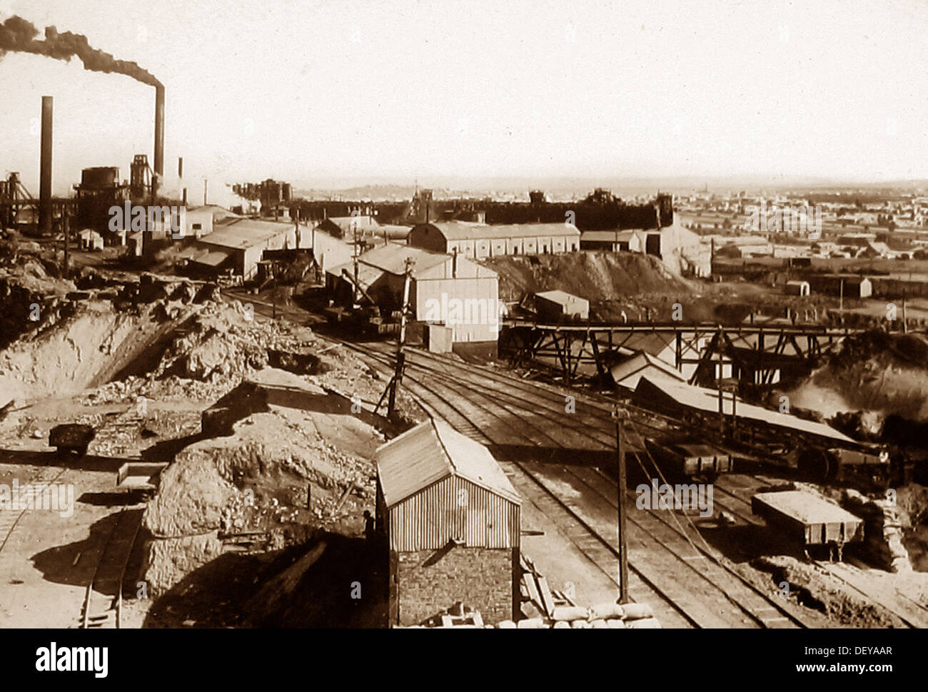 Broken Hill Silver Mine New South Wales Australia Victorian period Stock Photo