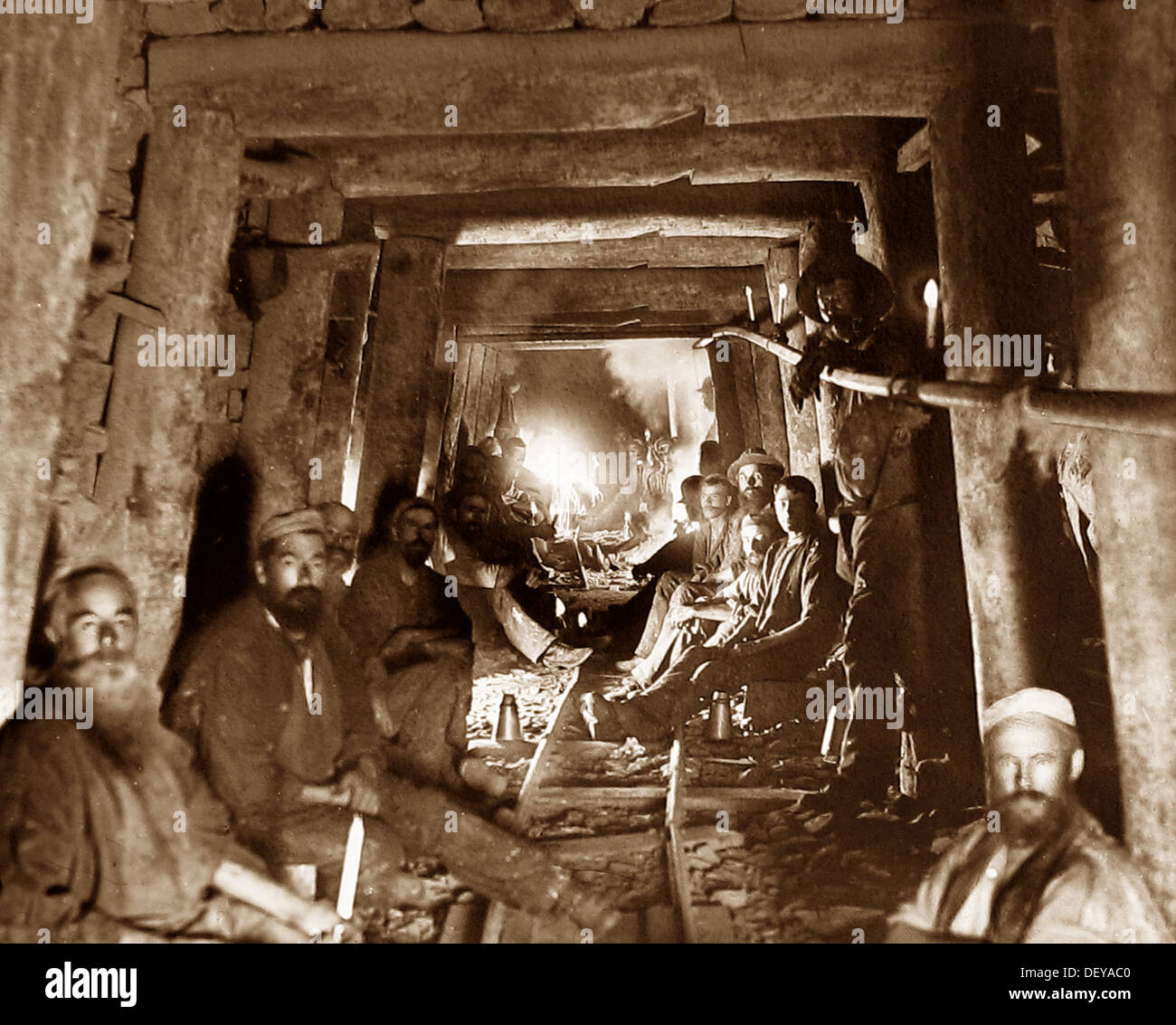 Gold Mine in Victoria Australia Victorian period Stock Photo 60837168