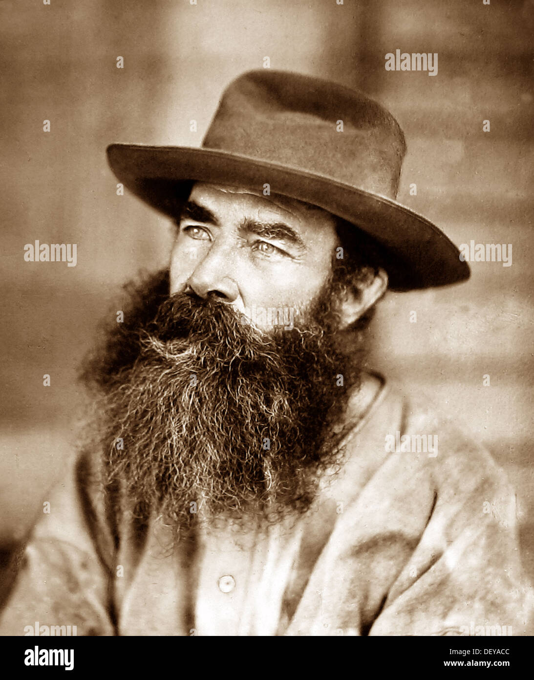Digger Nash Discoverer of the Gympie Gold Fields in Queensland Australia Victorian period Stock Photo