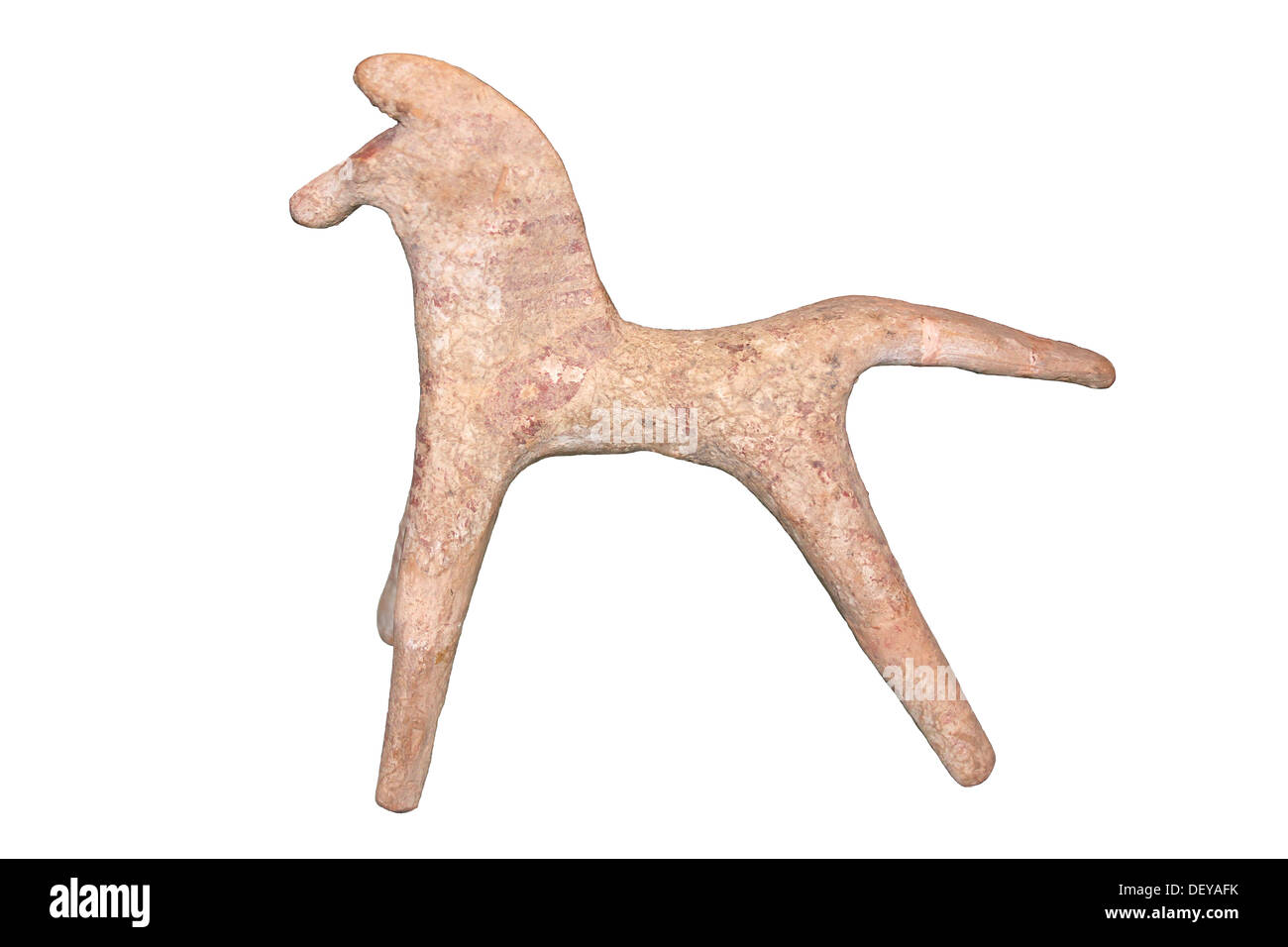 Greek Craftsmen Often Made Pottery Figurines In The Shape Of Horses For Dedication In Sanctuaries Stock Photo