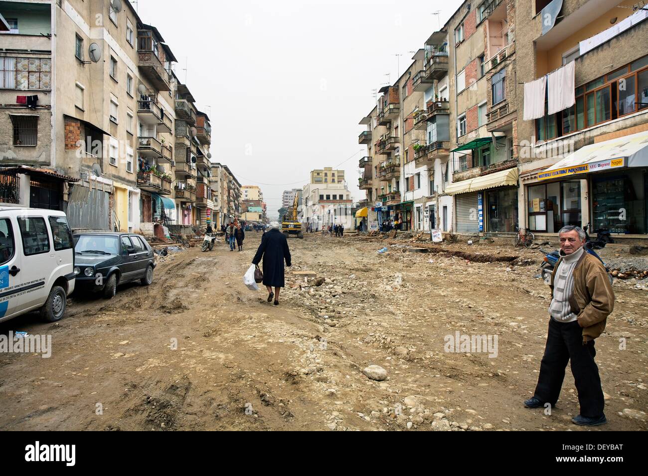 Street. Tirana. Albania Stock Photo Alamy