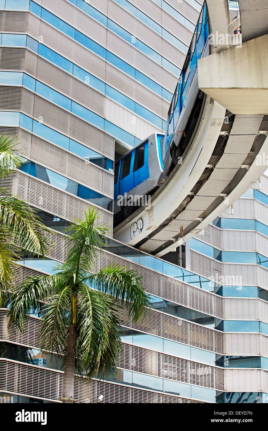 Metrorail first union bank building miami downtown florida usa
