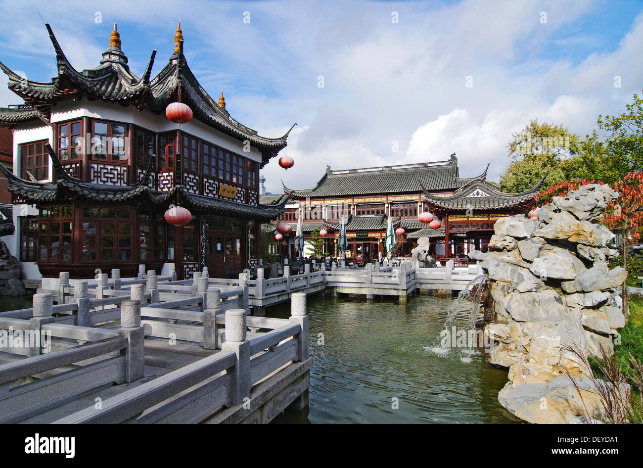 Chinese Tea House, Hamburg-Shanghai Europe Tourism and Cultural Centre, Hamburg Stock Photo