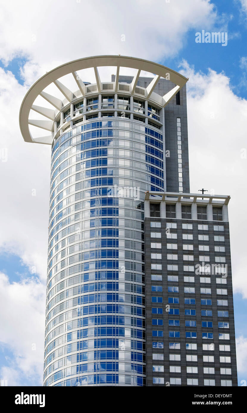 Westend Tower, headquarters of DZ Bank, Frankfurt am Main, Hesse Stock Photo