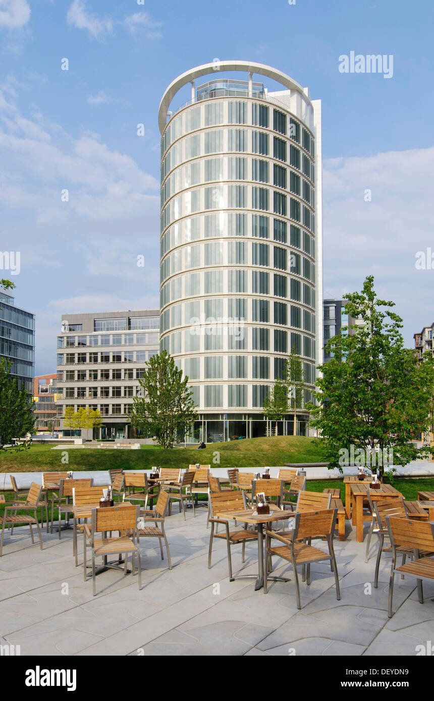Office tower at the International Coffee Plaza in Hamburg's HafenCity, Hamburg Stock Photo