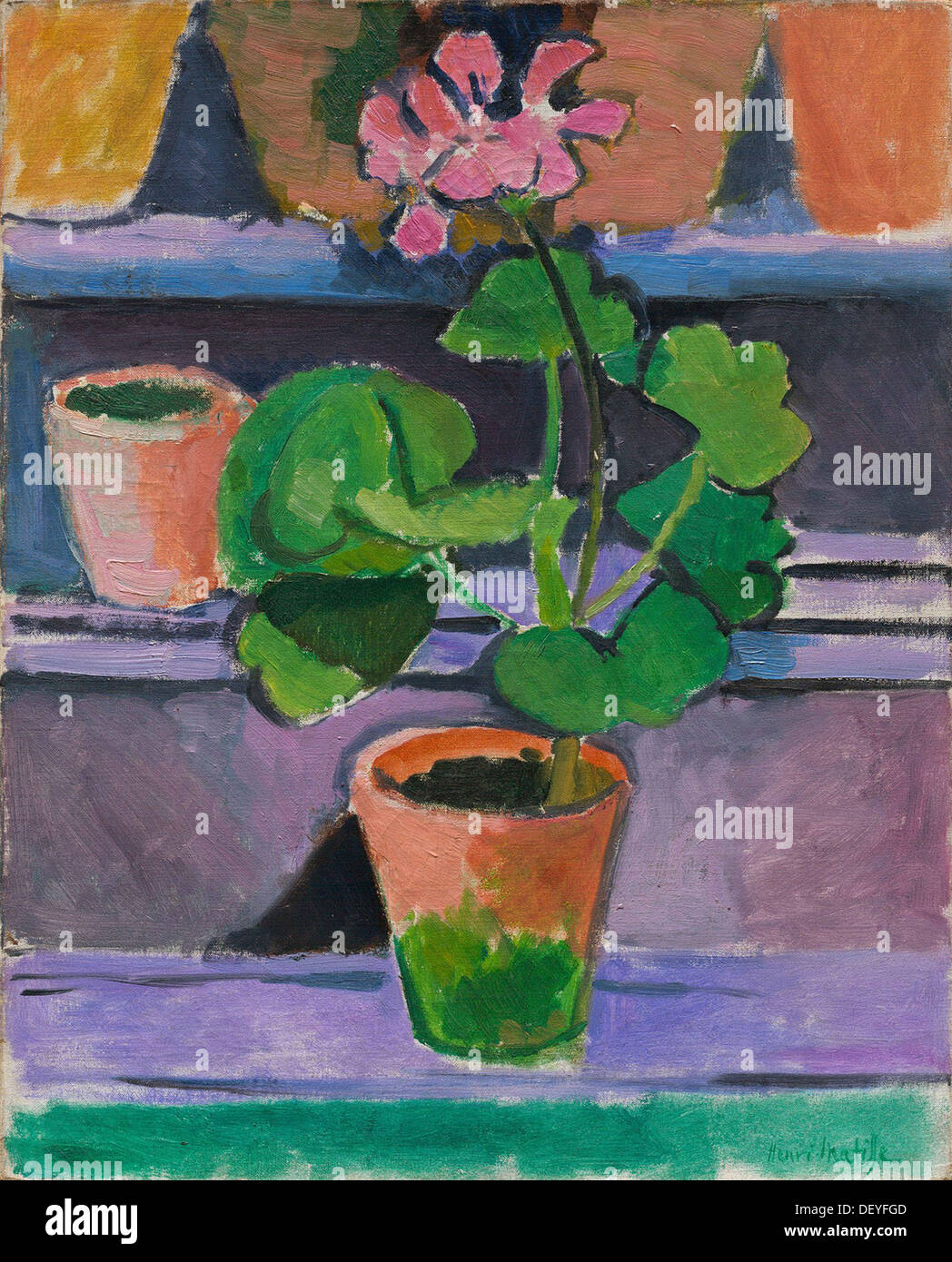 Henri Matisse - Pot of geraniums - 1912 - National Gallery of Art - Washington Stock Photo