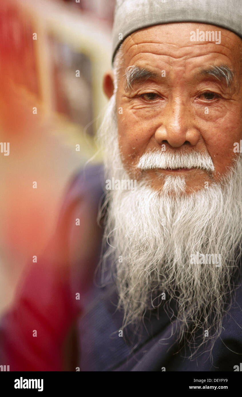 Old Asian Man Mustache