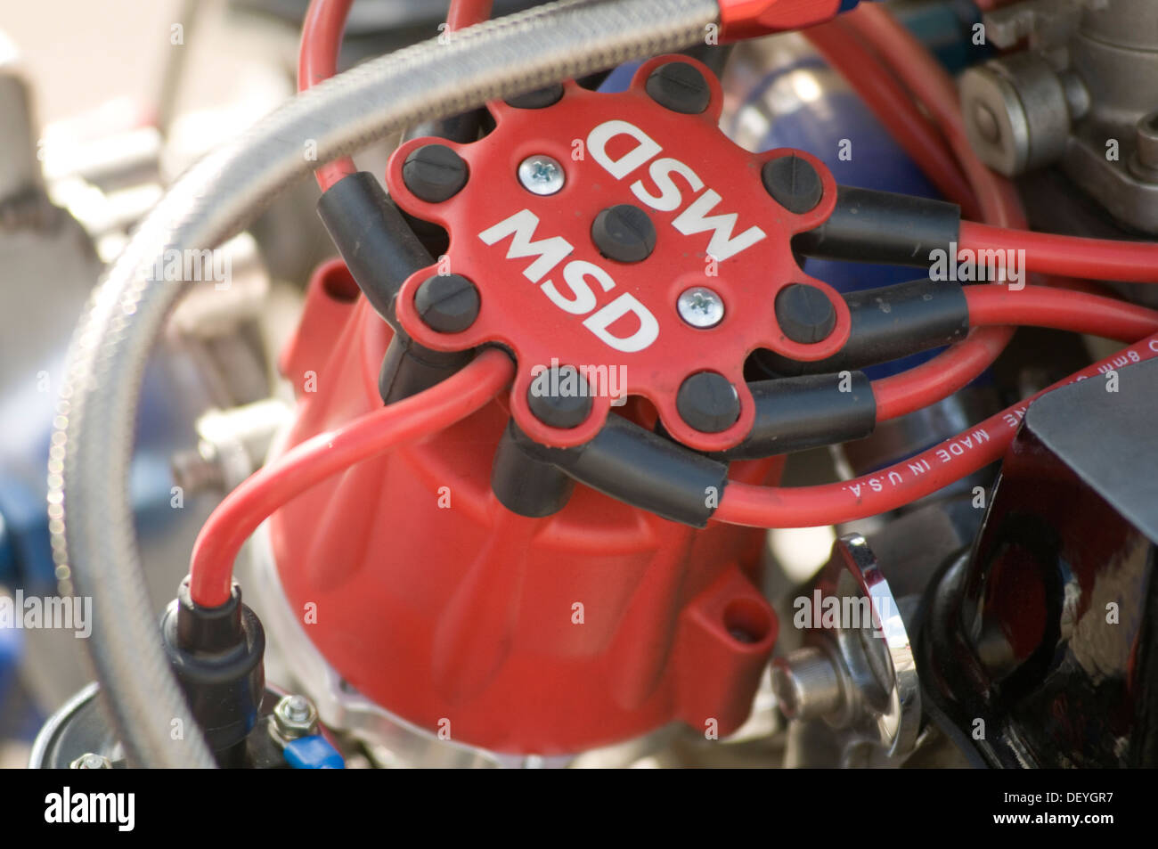 distributor cap plug leads ignition system on an internal combustion