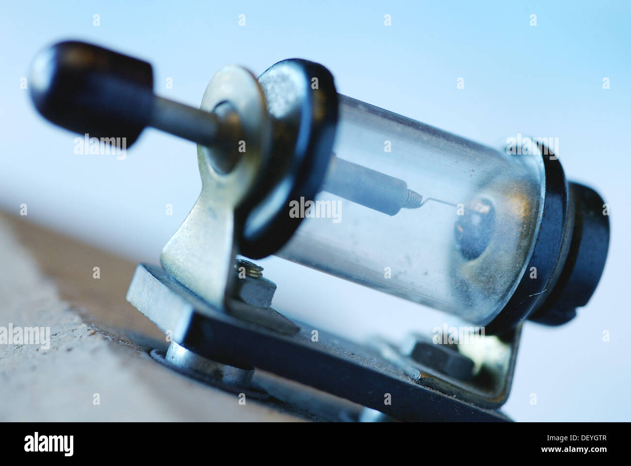 Cat´s whisker on crystal radio Stock Photo Alamy