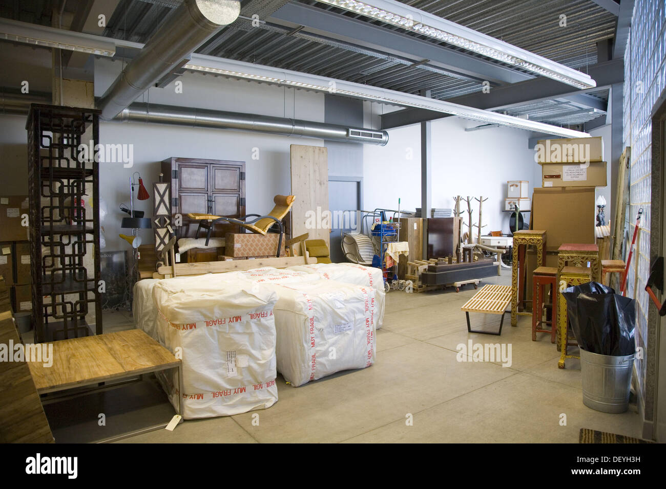 Decoration store, warehouse Stock Photo Alamy