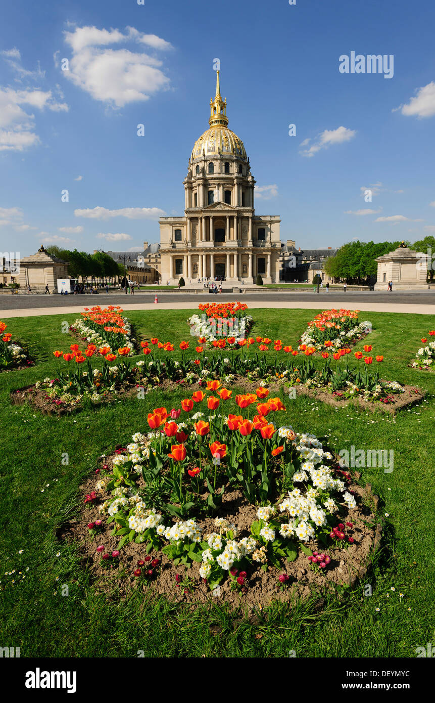 Chapel of Saint-Louis-des-Invalides, Paris, Ile-de-France, France Stock Photo