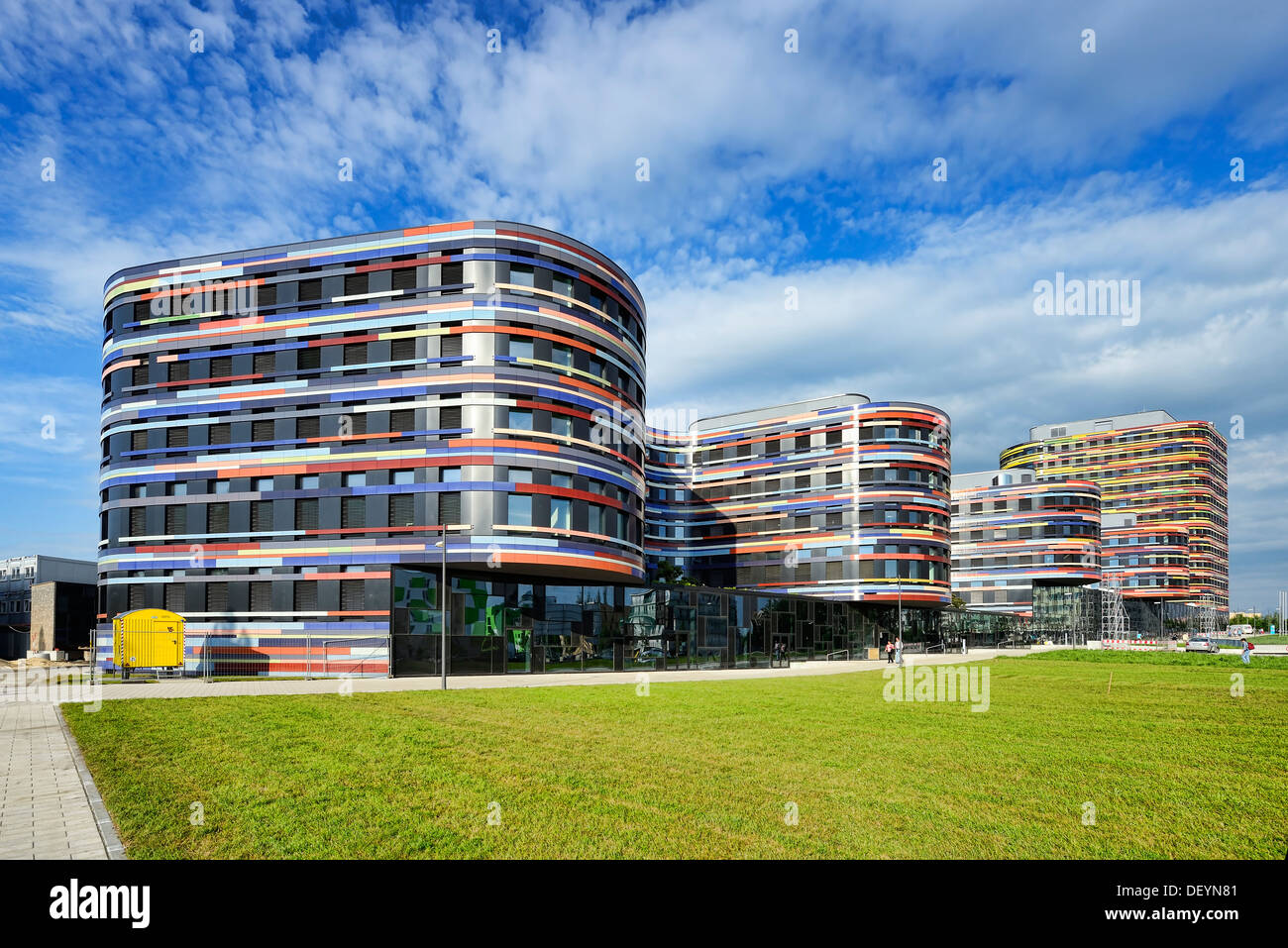 New building of the authority for urban development and environment in Wilhelm's castle, Hamburg, Germany, Europe, Neubau der Be Stock Photo