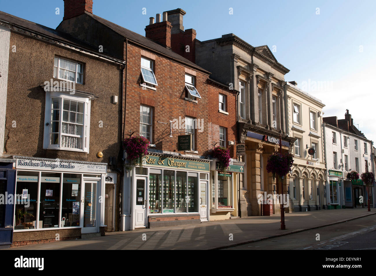 High Street, Daventry, Northamptonshire, England, UK Stock Photo