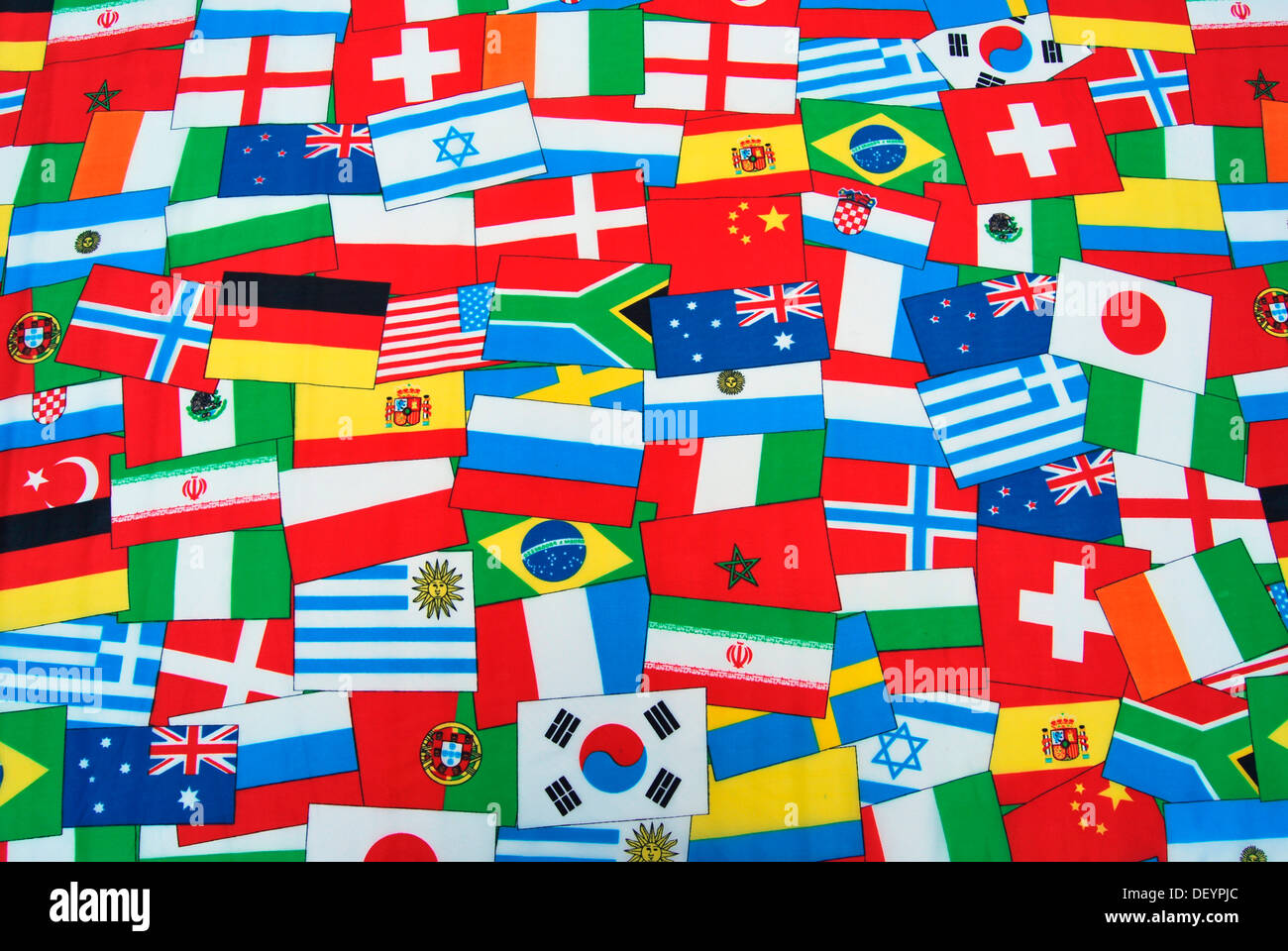 International flags, global, many Stock Photo Alamy