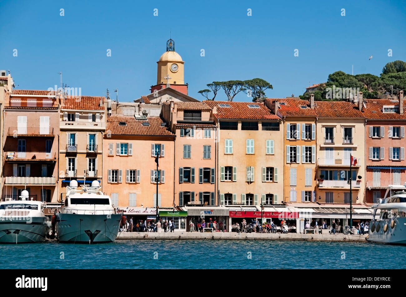 France Old Harbor Port French Riviera Stock Photo