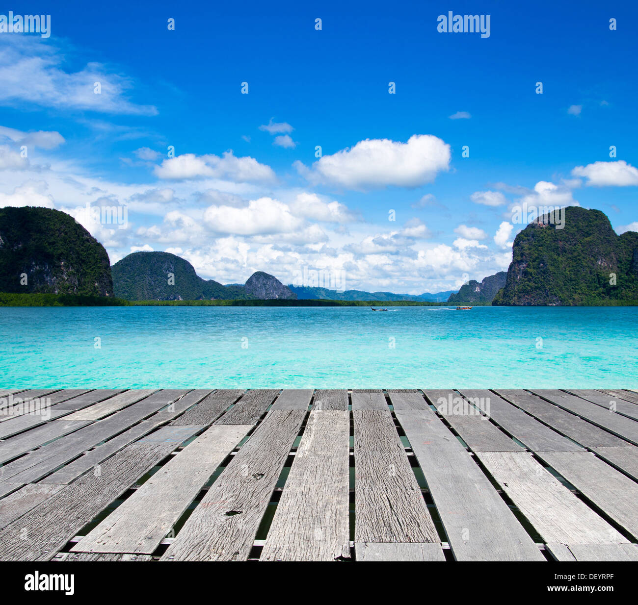 beautiful beach and tropical sea Stock Photo