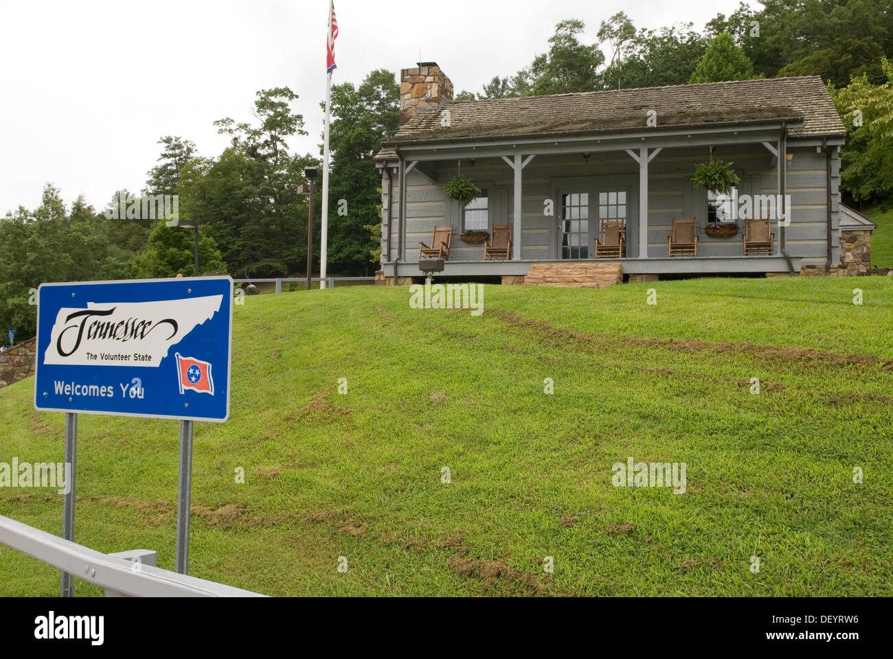 Tennessee Center & Sign USA Stock Photo Alamy