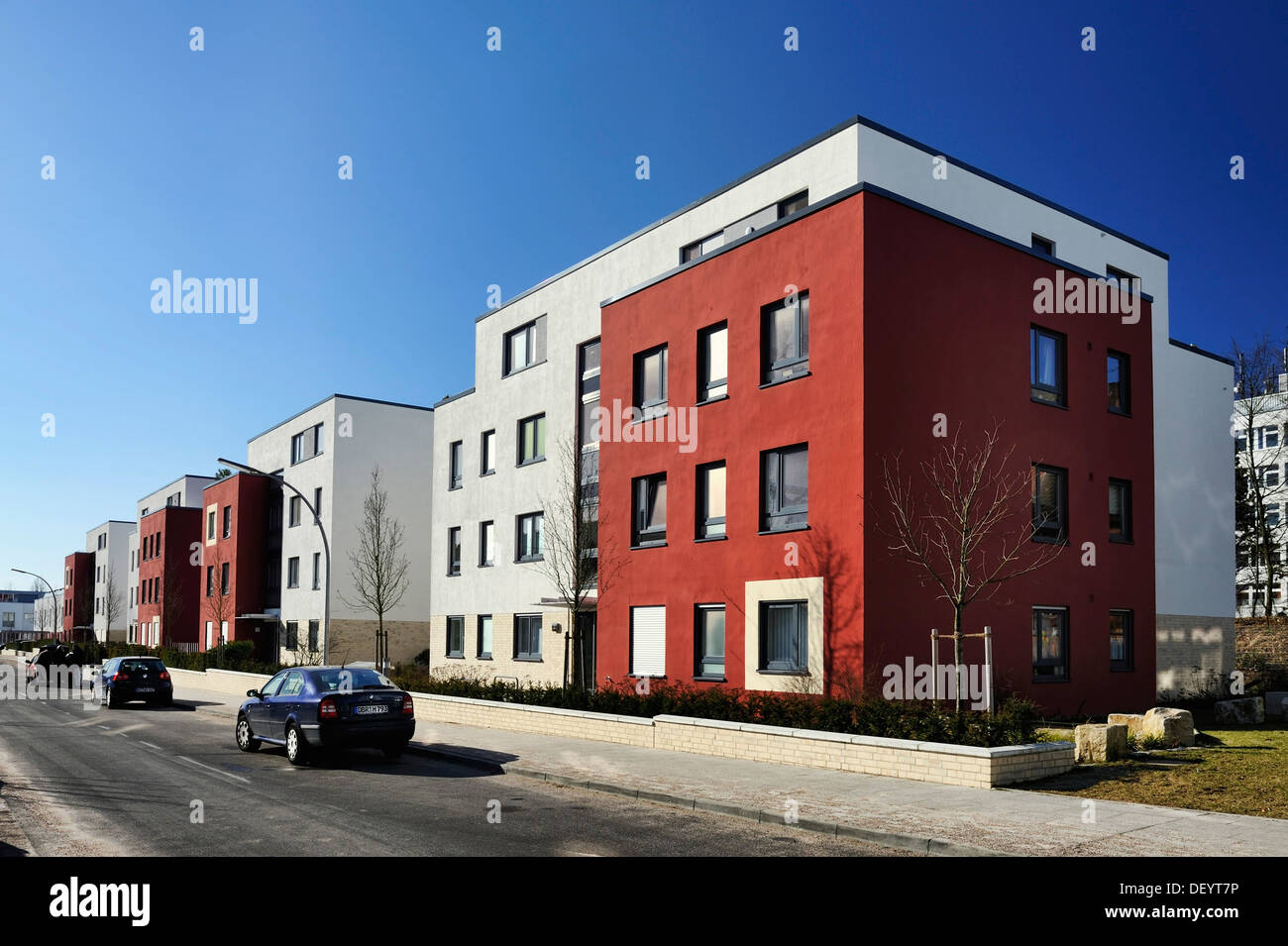 Wohnanlage Husarenhof Wandsbek residential complex, Marienthal, Hamburg Stock Photo