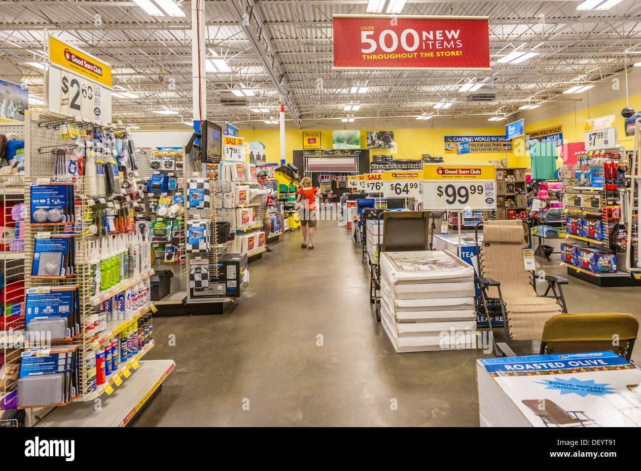 Interior of Camping World retail camping gear store in USA Stock Photo -  Alamy