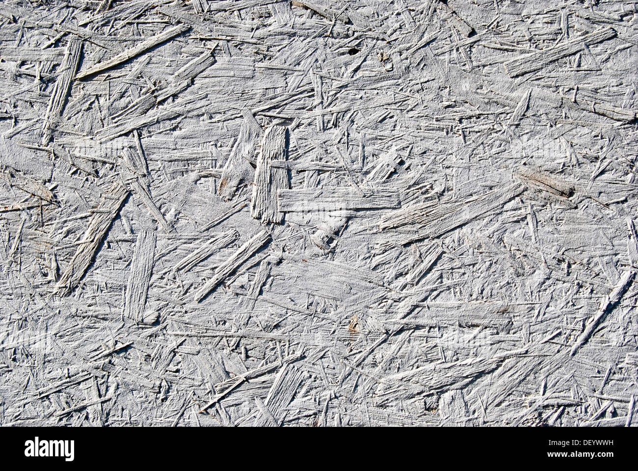 Painted particle board, pressed coarse chips, fibers, building materials Stock Photo