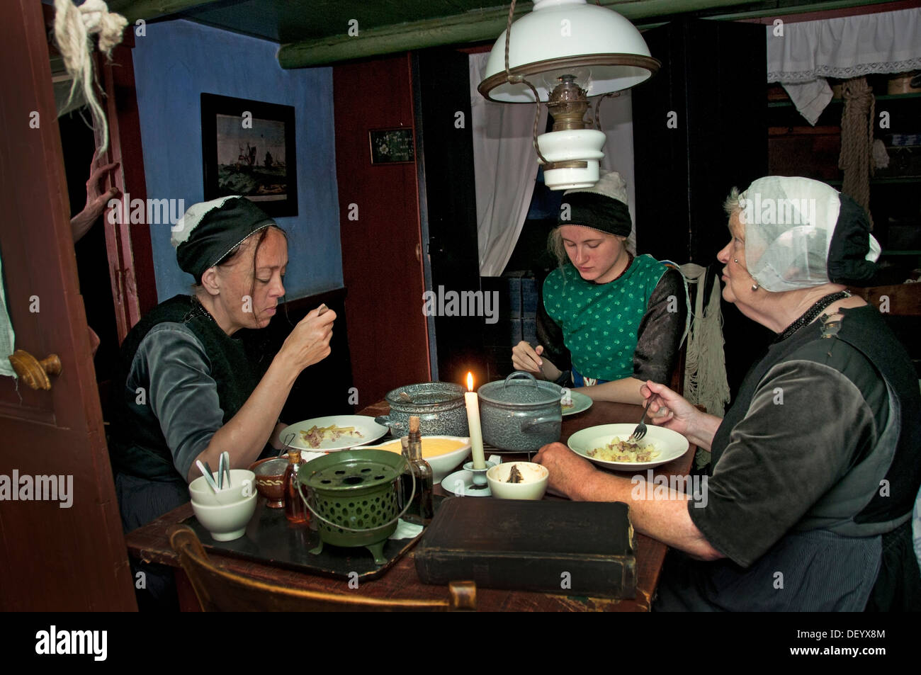 Nod to Wink at The Potato Eaters. 1885. Realism Vincent van Gogh 1853 - 1890  Dutch Netherlands Enkhuizen Zuiderzeemuseum Stock Photo