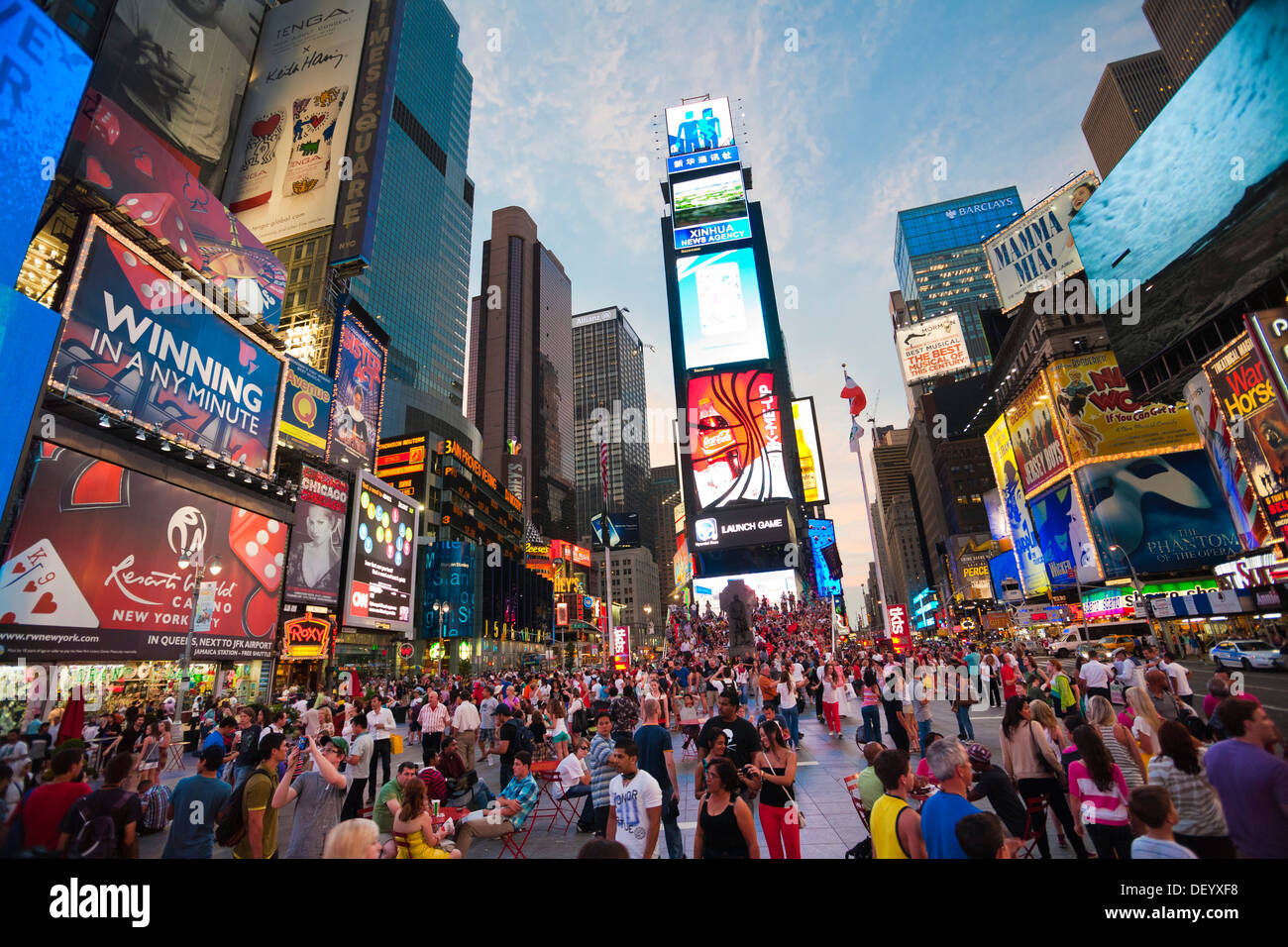 Times Square, Midtown, Theater District, Manhattan, New York City, USA Stock Photo