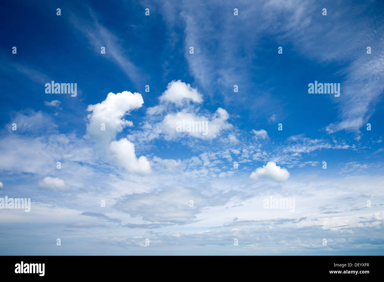 blue sky background with white clouds Stock Photo - Alamy