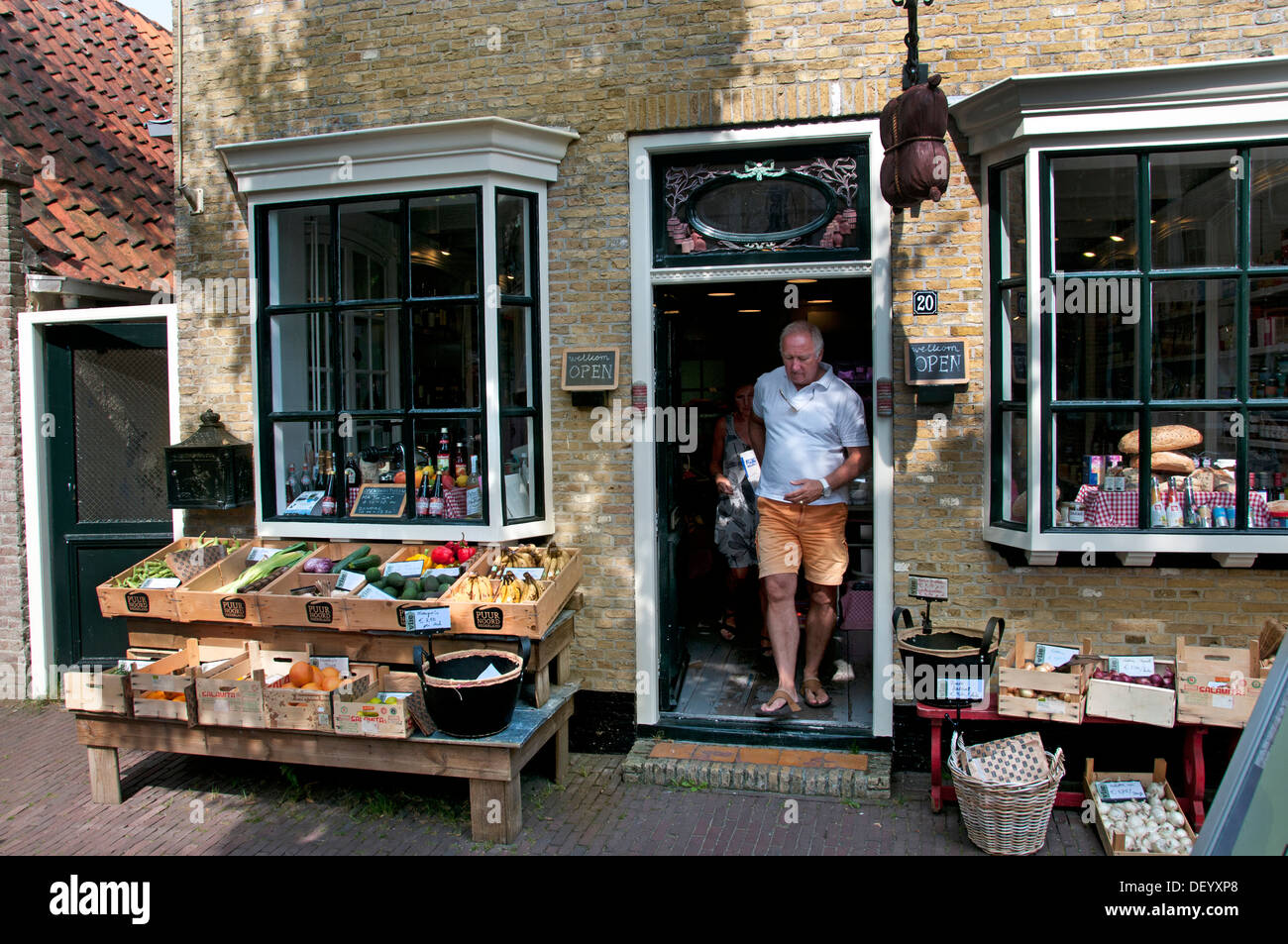 Island Vlieland Grocery  wadden sea Netherlands Stock Photo