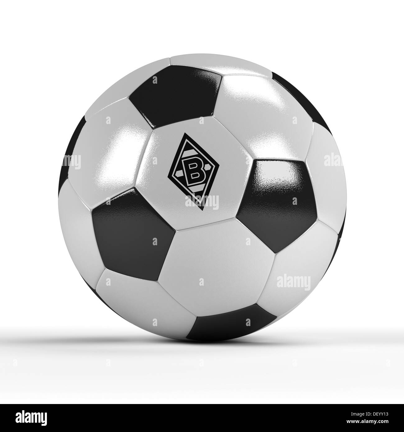 Football with the logo of Borussia Moenchengladbach Stock Photo