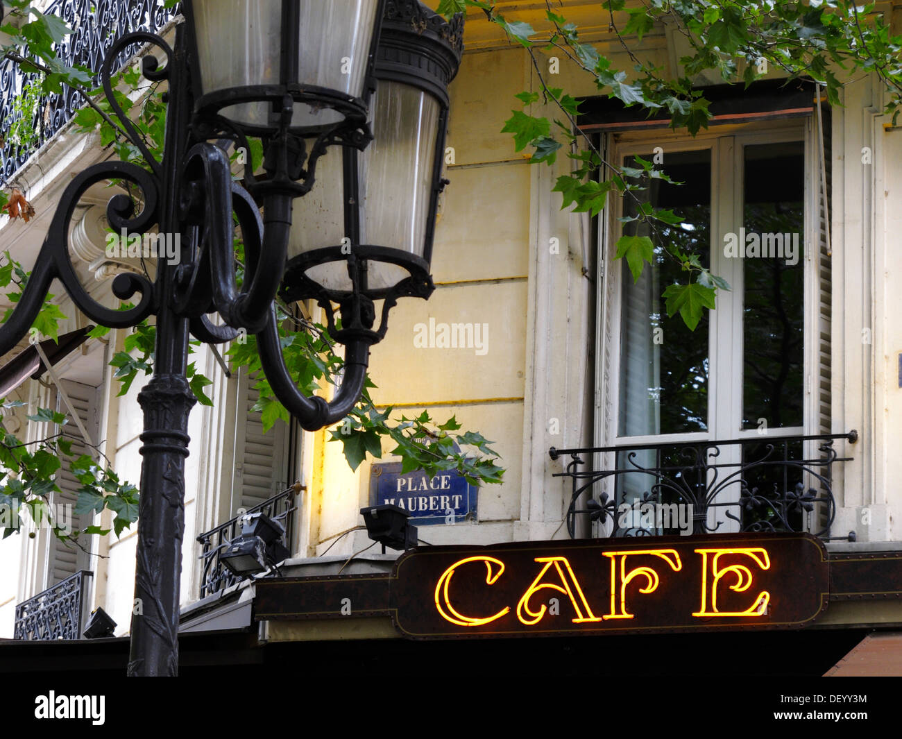 Coffeehouse in Paris, France, Europe Stock Photo