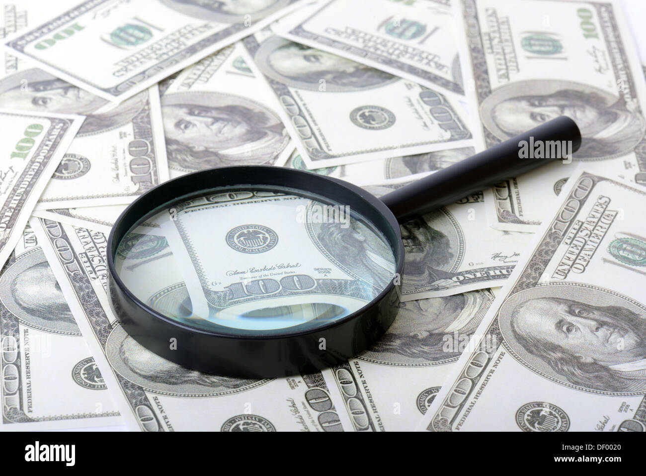 Concept of searching for money Stock Photo