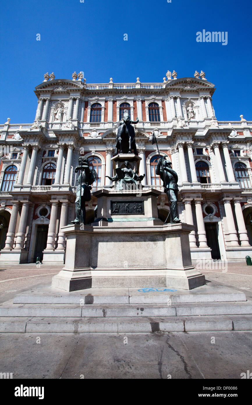 National Museum of the Italian Risorgimento in Palazzo Carignano Turin Piedmont Italy Stock Photo