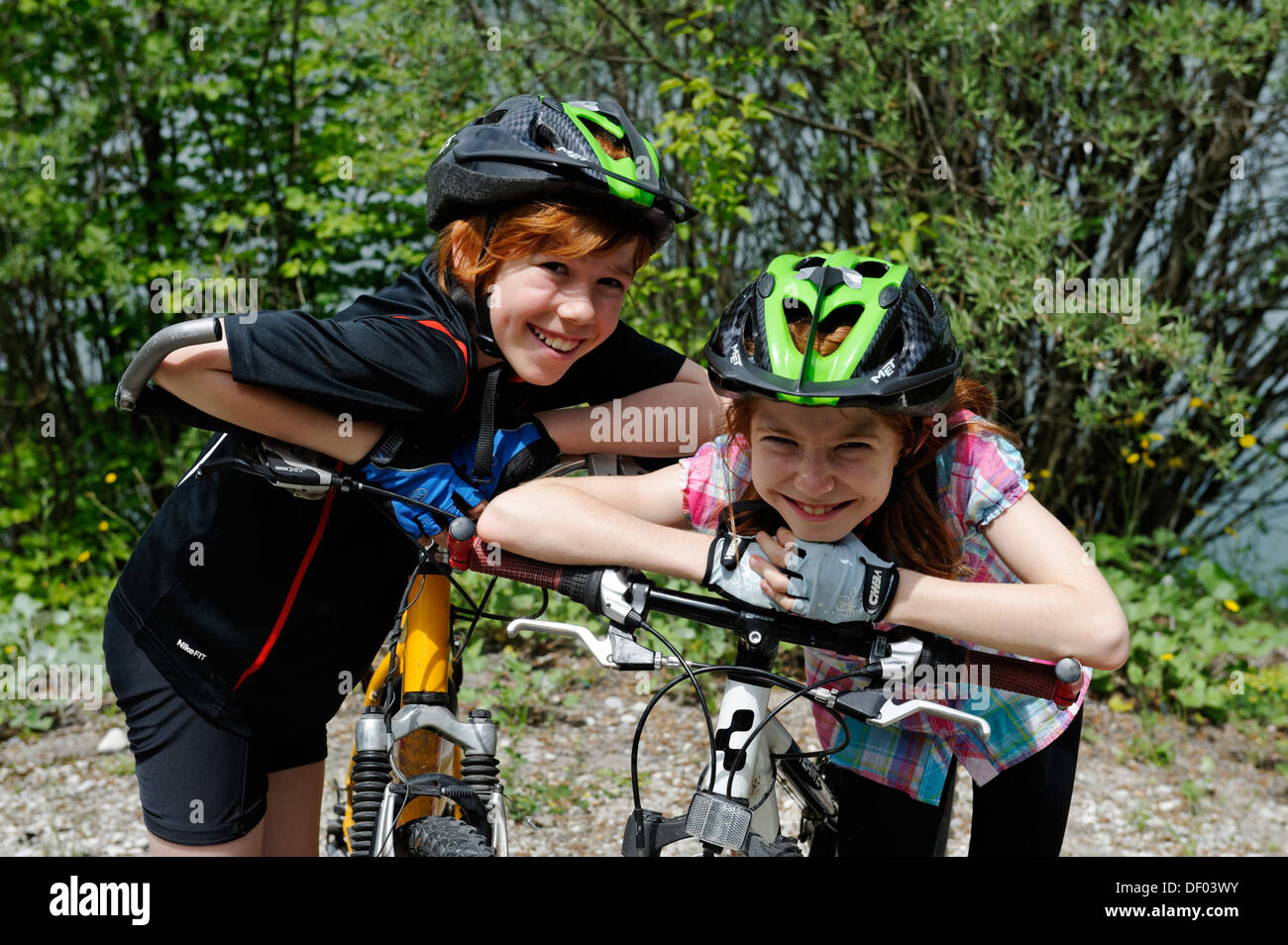 bikes and helmets
