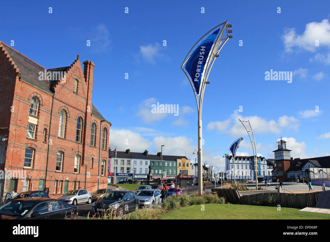 Coastal resort of Portrush, County Antrim, Northern Ireland, UK Stock