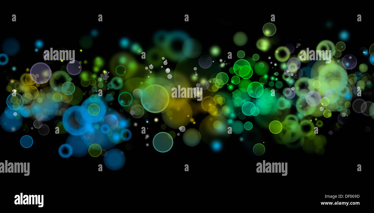 Abstract green and blue circles background Stock Photo - Alamy