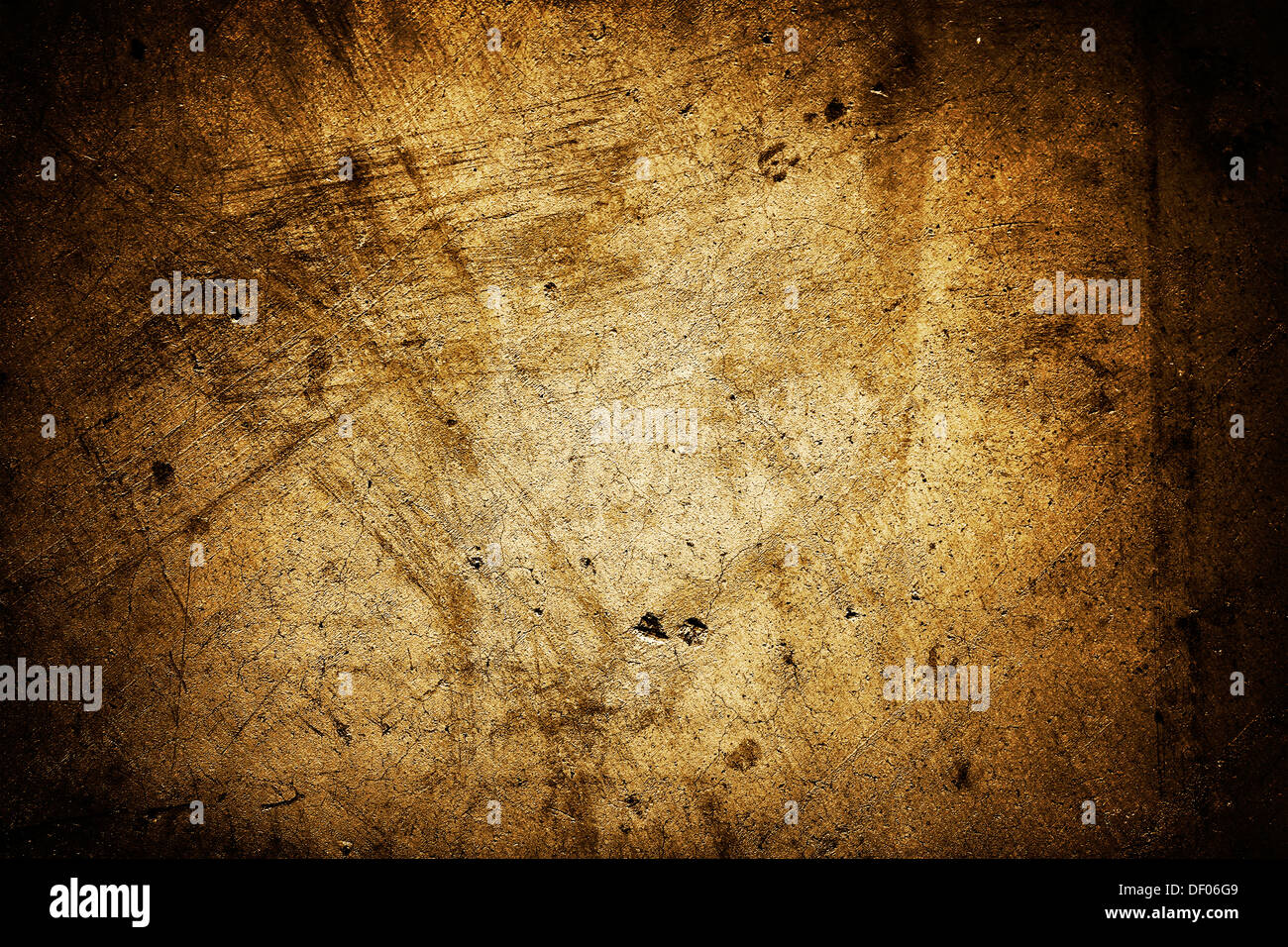 Closeup of rough brown grunge background. Copy space Stock Photo