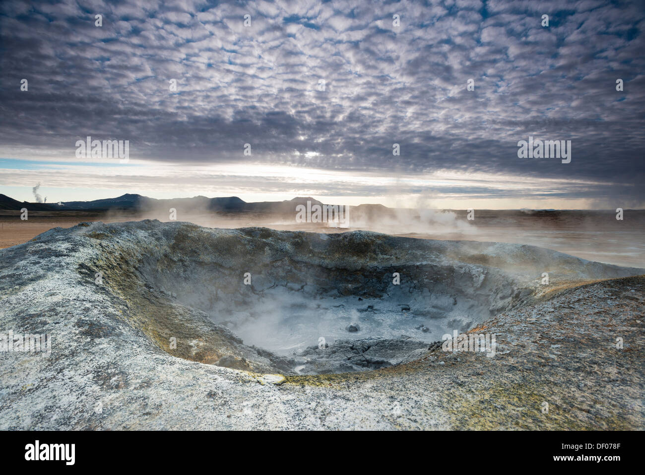 Solfataras, Fumaroles, Mud Pools, Sulfur And Other Minerals, Steam 