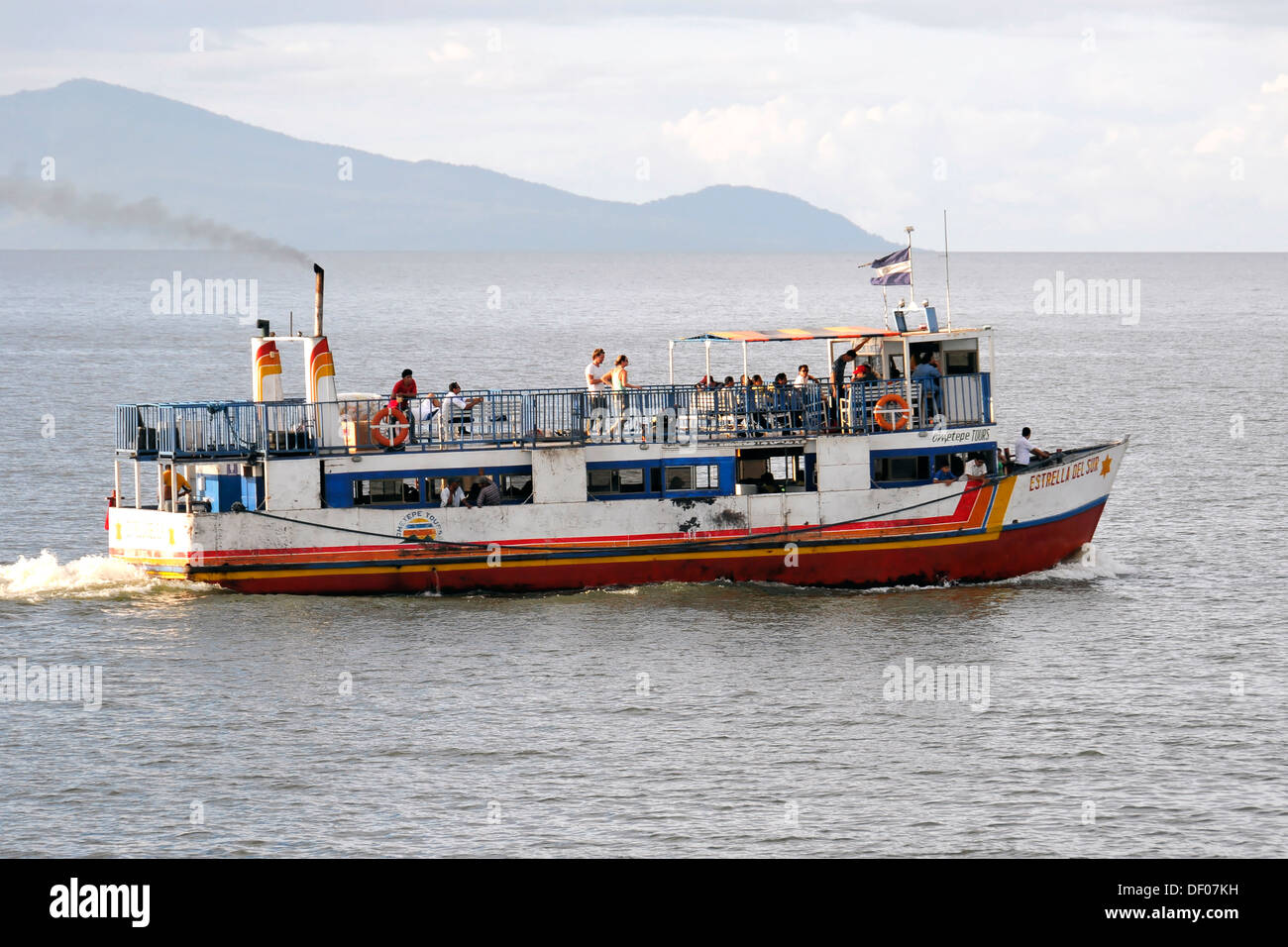Estrella del Sur ferry, Ometepe Island, Lake Nicaragua, San Jorge, Nicaragua, Central America Stock Photo