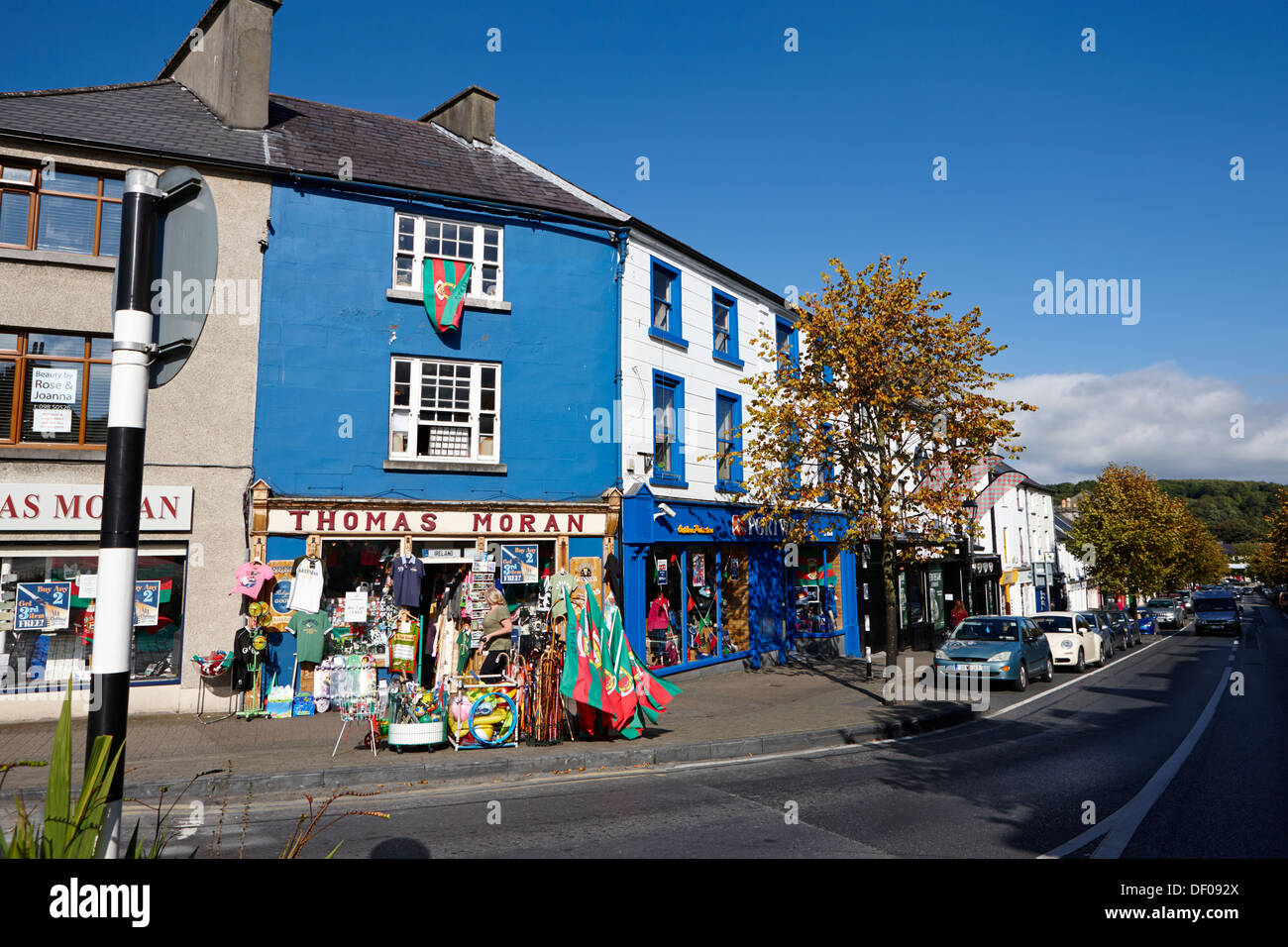 shops at the top of bridge street westport county mayo republic of ireland Stock Photo
