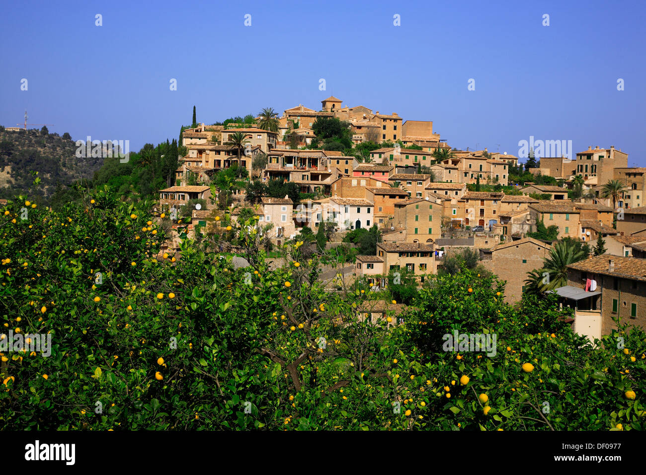 Village Deia, Mallorca, Balearic Islands, Spain Stock Photo