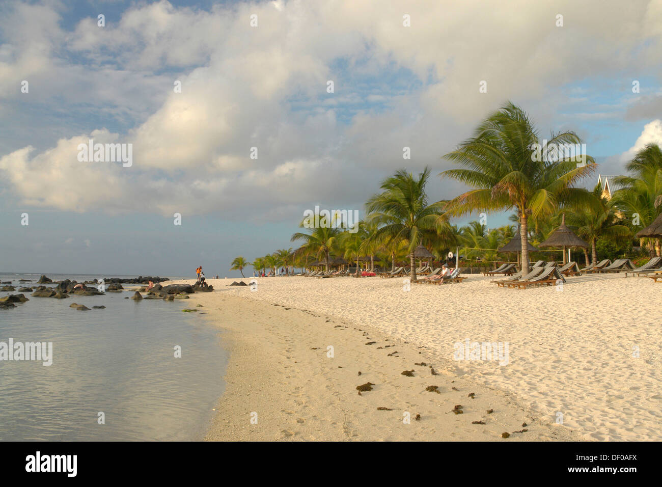 Beach near Pointe auch Piments, Mauritius, Africa, Indian Ocean Stock Photo