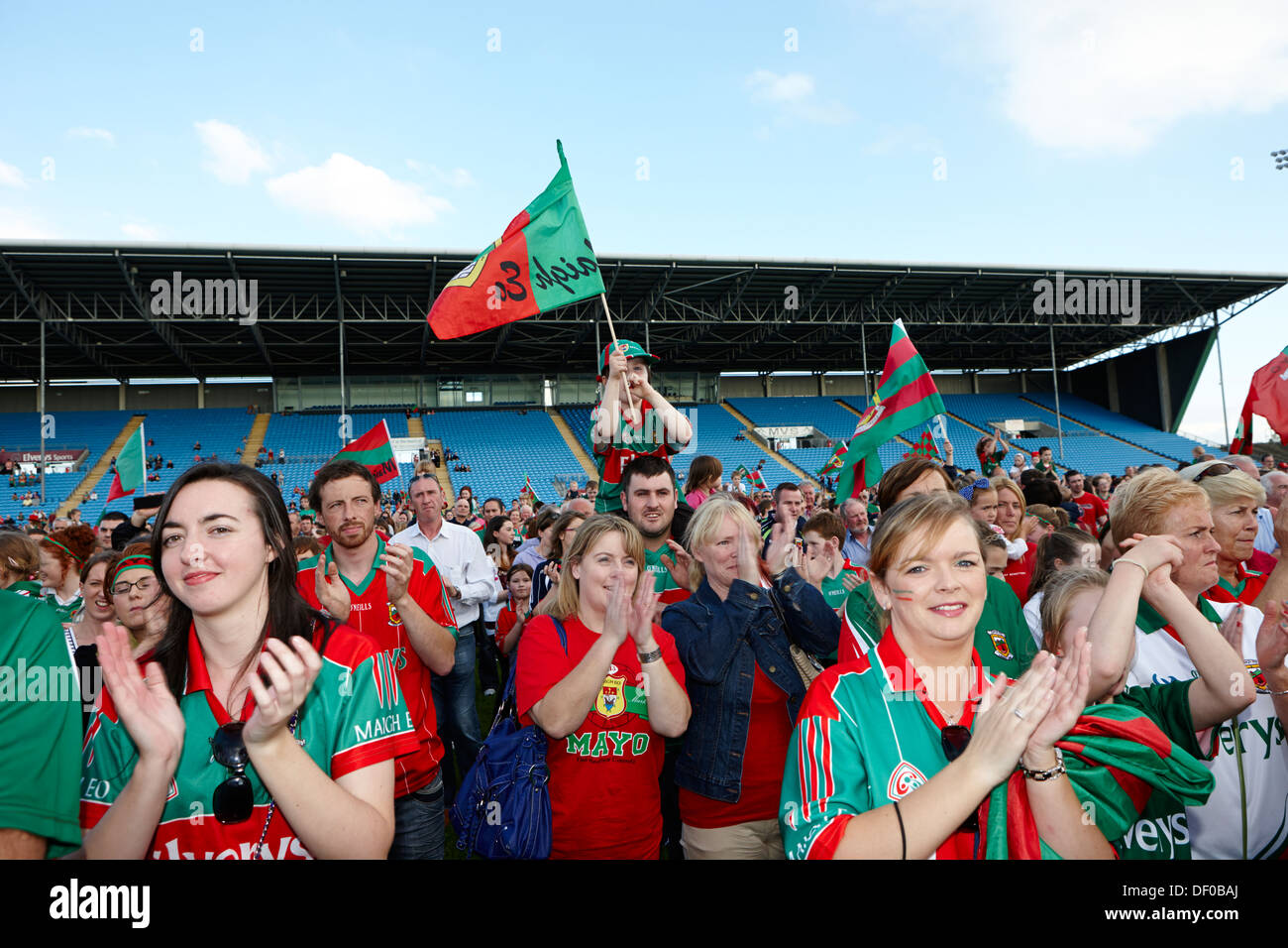 Gaa Fans county mayo gaa fans with county flags at a game mchale park castlebar ...