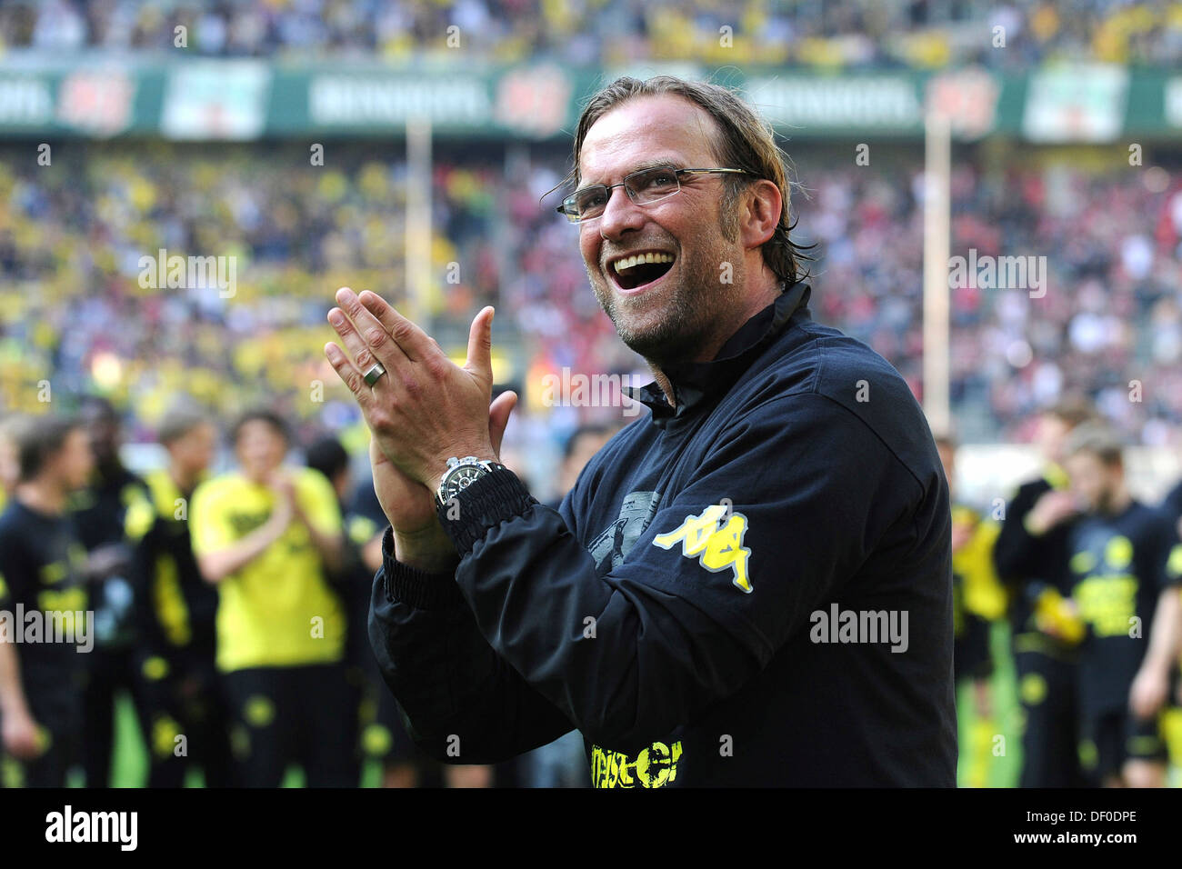 Coach Juergen Klopp, Borussia Dortmund, German champion 2011 Stock Photo