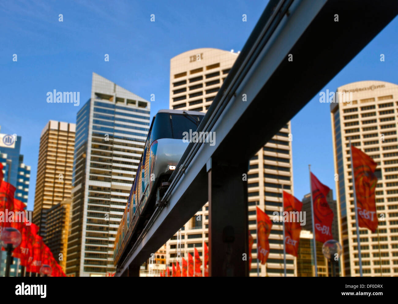 Monorail, Sydney, Australia Stock Photo